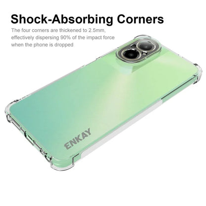ENKAY HAT PRINCE For Realme C67 4G Clear Case Reinforced Corners TPU Mobile Phone Cover