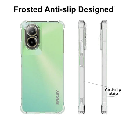 ENKAY HAT PRINCE For Realme C67 4G Clear Case Reinforced Corners TPU Mobile Phone Cover