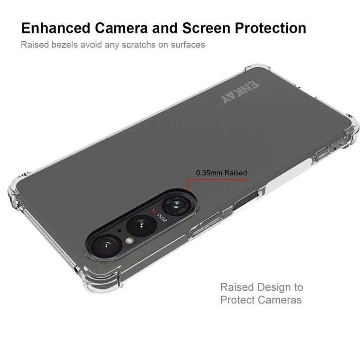 ENKAY HAT PRINCE For Sony Xperia 1 VI Case Drop-proof Non-slip TPU Phone Cover