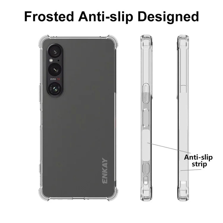 ENKAY HAT PRINCE For Sony Xperia 1 VI Case Drop-proof Non-slip TPU Phone Cover