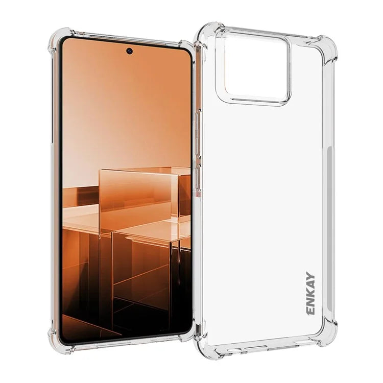 ENKAY HAT PRINCE For Asus Zenfone 11 Ultra 5G TPU Case Reinforced Corners Clear Phone Cover