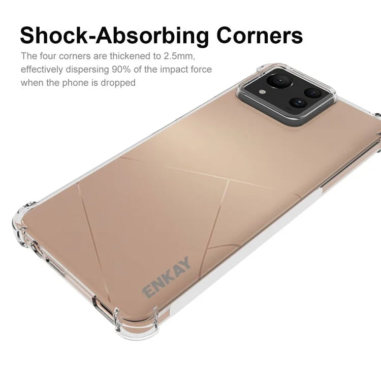 ENKAY HAT PRINCE For Asus Zenfone 11 Ultra 5G TPU Case Reinforced Corners Clear Phone Cover