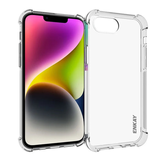 ENKAY HAT PRINCE For iPhone SE (2024) TPU Case Reinforced Corners Clear Phone Cover