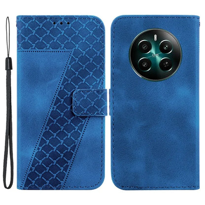 For Realme 12+ 5G / Narzo 70 Pro 5G Wallet Case 7-Shape PU Leather Protective Cover