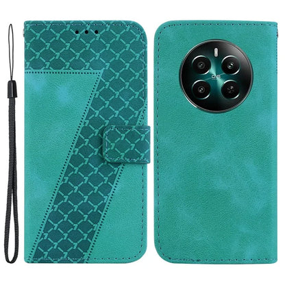 For Realme 12+ 5G / Narzo 70 Pro 5G Wallet Case 7-Shape PU Leather Protective Cover