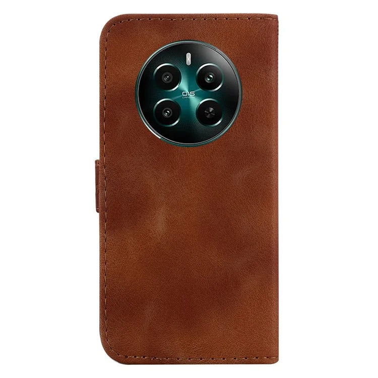 For Realme 12+ 5G / Narzo 70 Pro 5G Wallet Case 7-Shape PU Leather Protective Cover