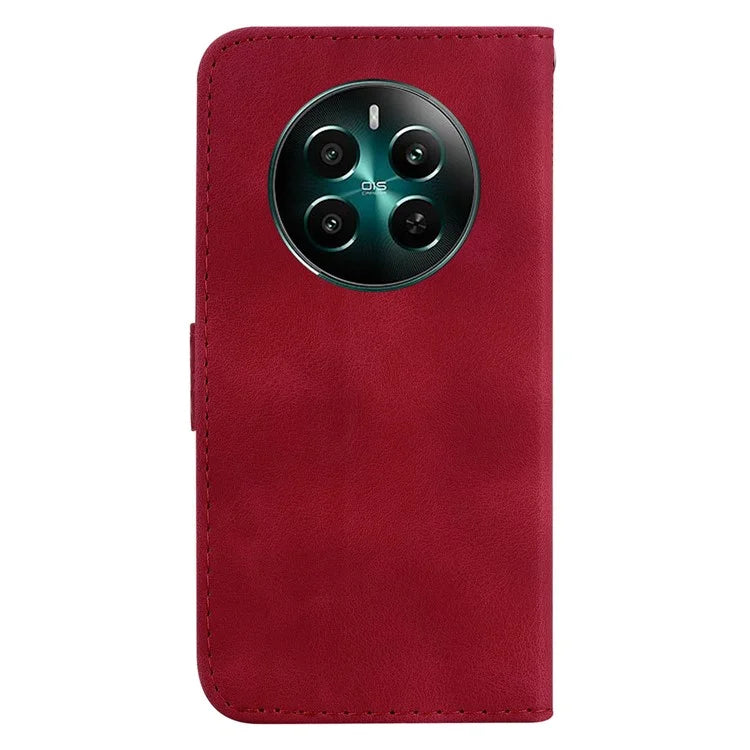 For Realme 12+ 5G / Narzo 70 Pro 5G Wallet Case 7-Shape PU Leather Protective Cover