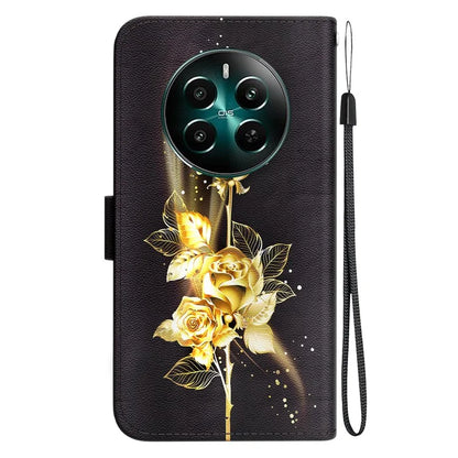 For Realme 12+ 5G / Narzo 70 Pro 5G Wallet Case Pattern Printed Anti-scratch Leather Phone Cover