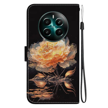 For Realme 12+ 5G / Narzo 70 Pro 5G Wallet Case Pattern Printed Anti-scratch Leather Phone Cover