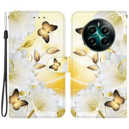 For Realme 12+ 5G / Narzo 70 Pro 5G Wallet Case Pattern Printed Anti-scratch Leather Phone Cover