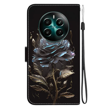 For Realme 12+ 5G / Narzo 70 Pro 5G Wallet Case Pattern Printed Anti-scratch Leather Phone Cover