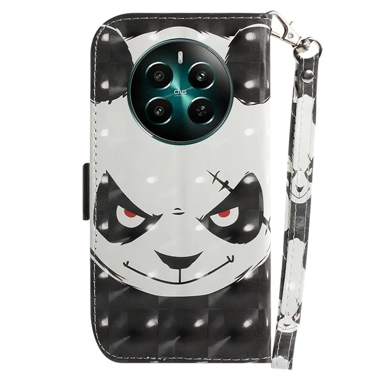 For Realme 12+ 5G / Narzo 70 Pro 5G Wallet Case Pattern Printing Phone Leather Cover