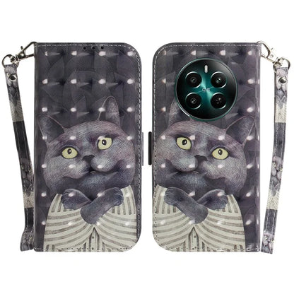 For Realme 12+ 5G / Narzo 70 Pro 5G Wallet Case Pattern Printing Phone Leather Cover
