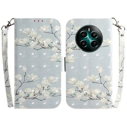 For Realme 12+ 5G / Narzo 70 Pro 5G Wallet Case Pattern Printing Phone Leather Cover