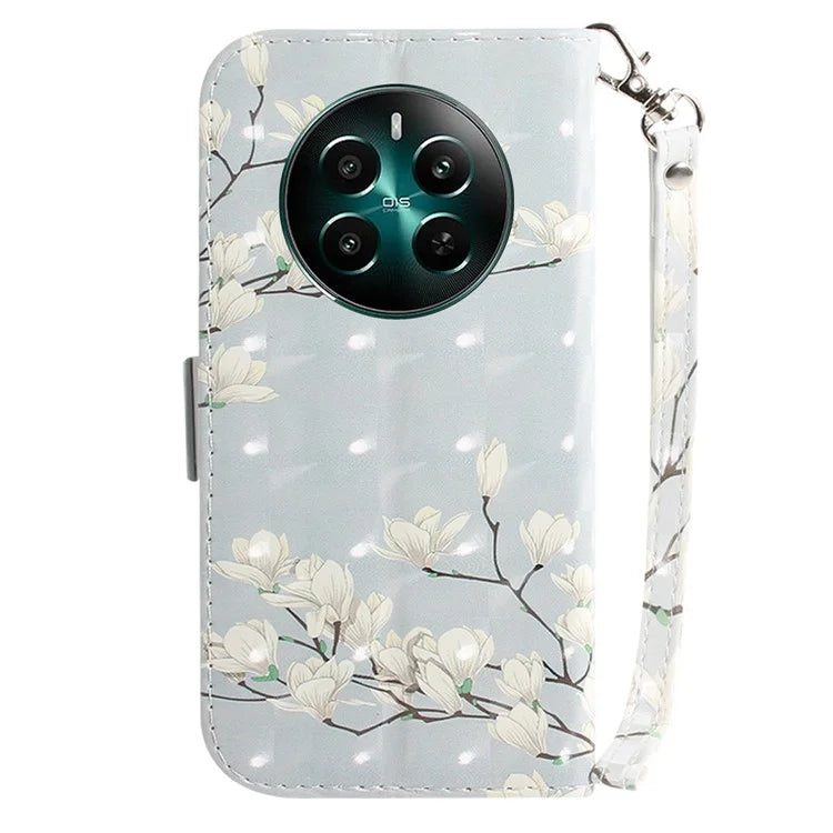 For Realme 12+ 5G / Narzo 70 Pro 5G Wallet Case Pattern Printing Phone Leather Cover