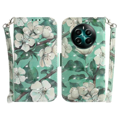 For Realme 12+ 5G / Narzo 70 Pro 5G Wallet Case Pattern Printing Phone Leather Cover