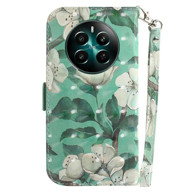 For Realme 12+ 5G / Narzo 70 Pro 5G Wallet Case Pattern Printing Phone Leather Cover