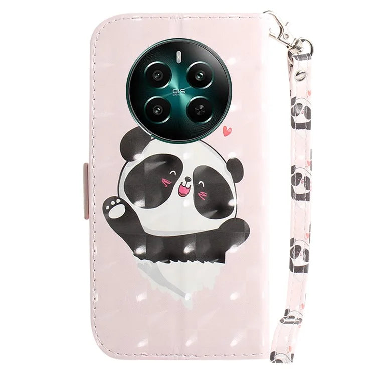 For Realme 12+ 5G / Narzo 70 Pro 5G Wallet Case Pattern Printing Phone Leather Cover