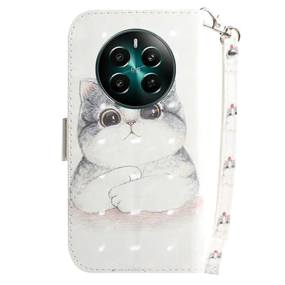 For Realme 12+ 5G / Narzo 70 Pro 5G Wallet Case Pattern Printing Phone Leather Cover