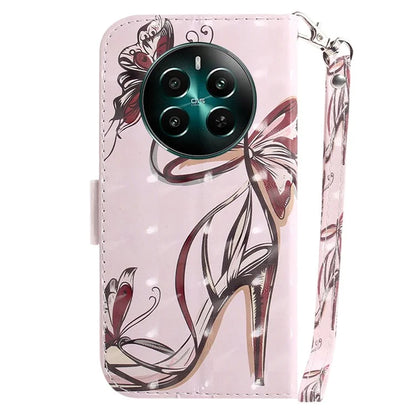 For Realme 12+ 5G / Narzo 70 Pro 5G Wallet Case Pattern Printing Phone Leather Cover