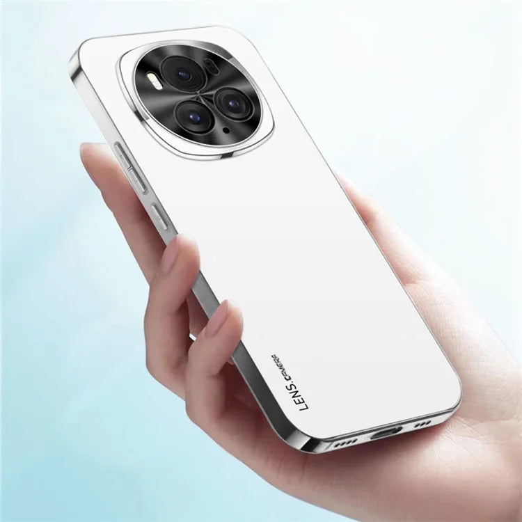 For Honor Magic6 Pro 5G Case Acrylic+TPU Phone Cover Anti-Scratch Phone Shell with Electroplating Frame