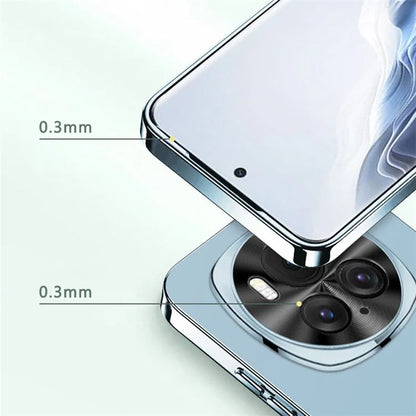 For Honor Magic6 Pro 5G Case Acrylic+TPU Phone Cover Anti-Scratch Phone Shell with Electroplating Frame