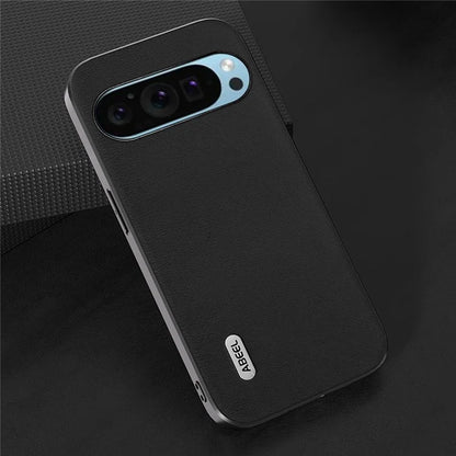 ABEEL For Google Pixel 9 / Pixel 9 Pro Phone Case Textured Leather Coated PC+TPU Back Cover