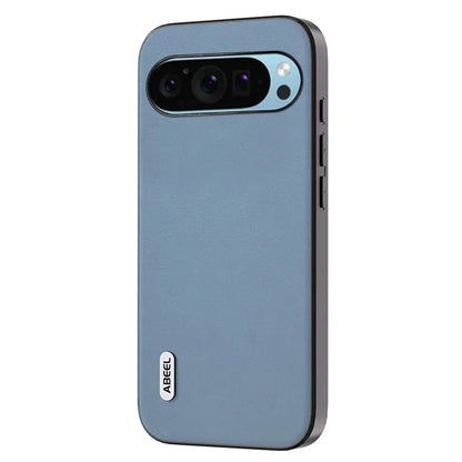 ABEEL For Google Pixel 9 / Pixel 9 Pro Phone Case Textured Leather Coated PC+TPU Back Cover