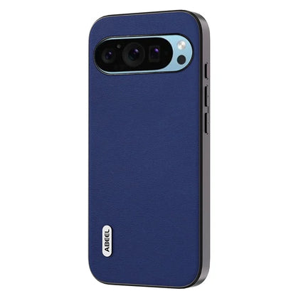 ABEEL For Google Pixel 9 / Pixel 9 Pro Phone Case Textured Leather Coated PC+TPU Back Cover