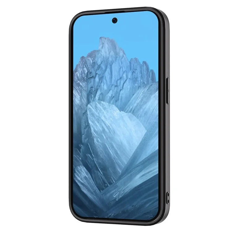 ABEEL For Google Pixel 9 / Pixel 9 Pro Phone Case Textured Leather Coated PC+TPU Back Cover