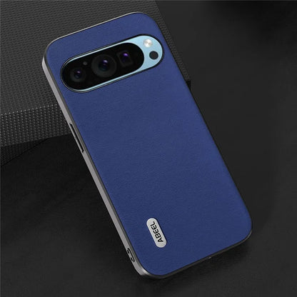 ABEEL For Google Pixel 9 / Pixel 9 Pro Phone Case Textured Leather Coated PC+TPU Back Cover