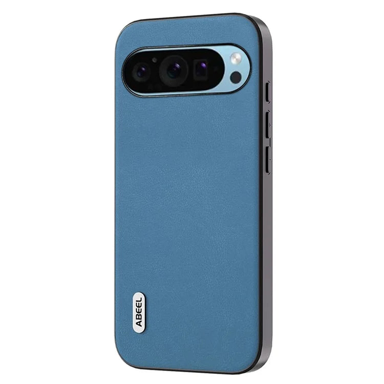 ABEEL For Google Pixel 9 / Pixel 9 Pro Phone Case Textured Leather Coated PC+TPU Back Cover