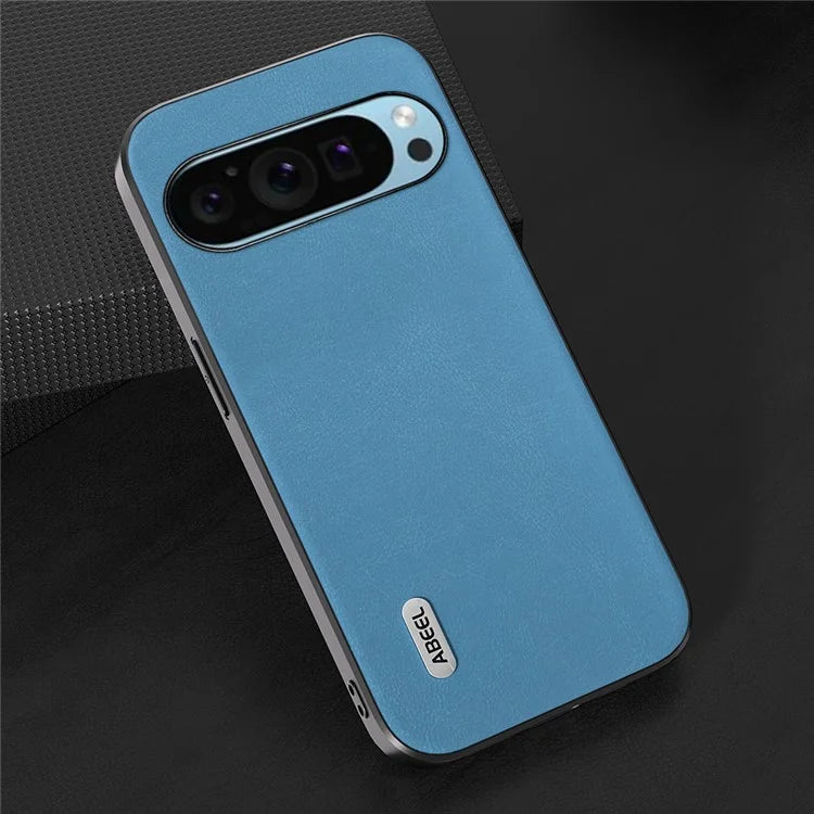 ABEEL For Google Pixel 9 / Pixel 9 Pro Phone Case Textured Leather Coated PC+TPU Back Cover