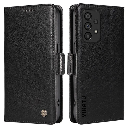 YIKATU YK-007 For Samsung Galaxy A53 5G Magnetic Case Shockproof Leather+TPU Cover with Card Holder