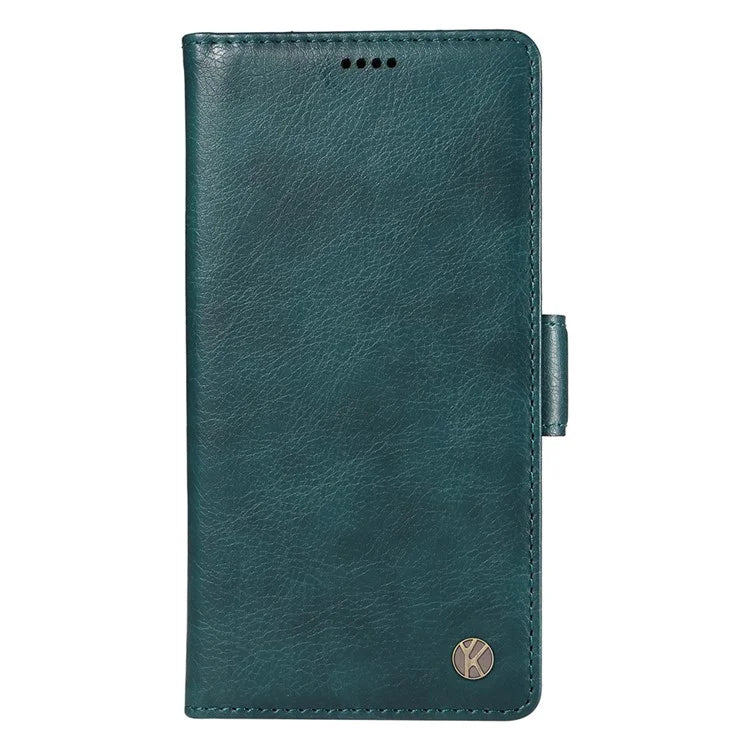 YIKATU YK-007 For iPhone 13 Wallet Case Litchi Texture Leather Stand Phone Cover
