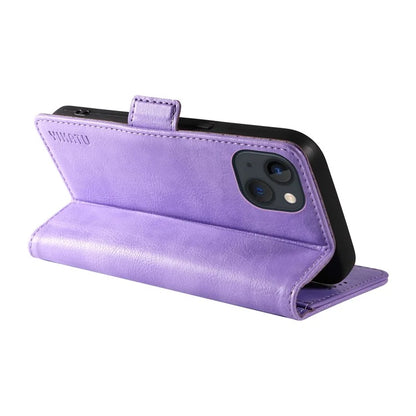 YIKATU YK-007 For iPhone 13 Wallet Case Litchi Texture Leather Stand Phone Cover