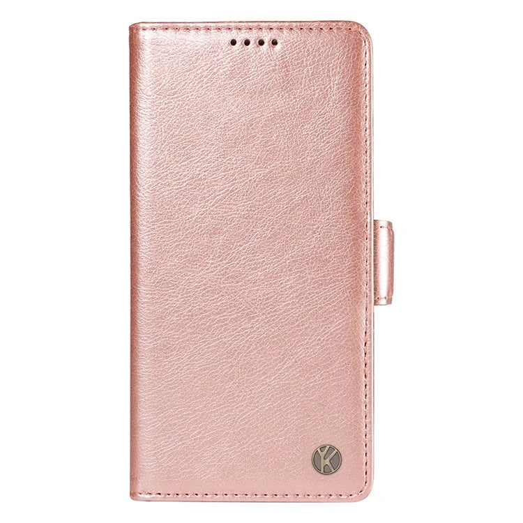 YIKATU YK-007 For iPhone 13 Wallet Case Litchi Texture Leather Stand Phone Cover