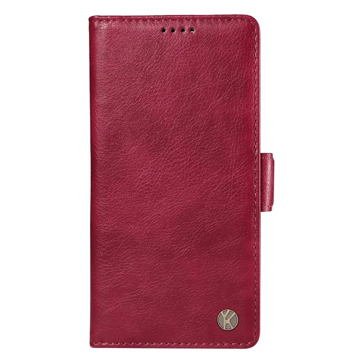 YIKATU YK-007 For iPhone 13 Wallet Case Litchi Texture Leather Stand Phone Cover