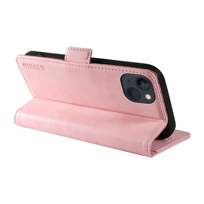 YIKATU YK-007 For iPhone 13 Wallet Case Litchi Texture Leather Stand Phone Cover