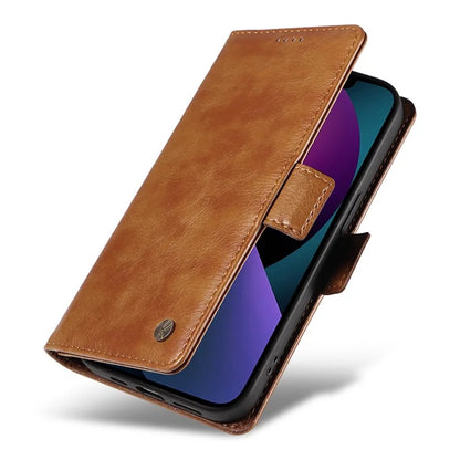 YIKATU YK-007 For iPhone 13 Wallet Case Litchi Texture Leather Stand Phone Cover