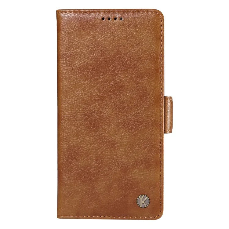 YIKATU YK-007 For iPhone 13 Wallet Case Litchi Texture Leather Stand Phone Cover