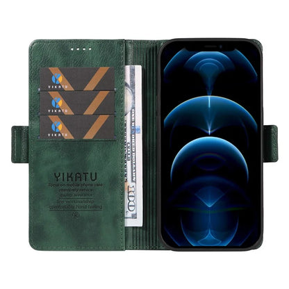 YIKATU YK-007 For iPhone 12 / 12 Pro Leather Case Wallet Protective Phone Cover