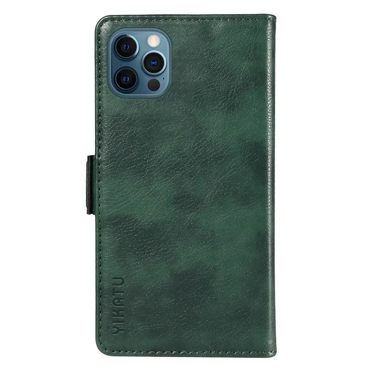 YIKATU YK-007 For iPhone 12 / 12 Pro Leather Case Wallet Protective Phone Cover