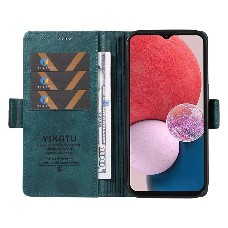 YIKATU YK-007 For Samsung Galaxy A13 5G / A13 4G / A04s 4G (164.7 x 76.7 x 9.1 mm) Phone Cover Magnetic Clasp Leather Case