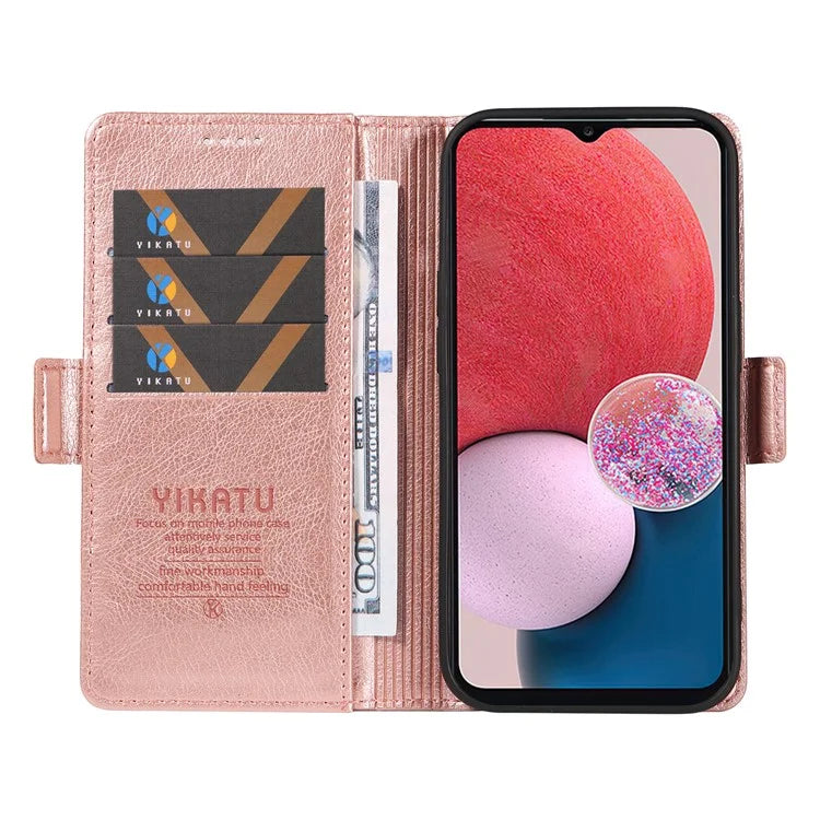YIKATU YK-007 For Samsung Galaxy A13 5G / A13 4G / A04s 4G (164.7 x 76.7 x 9.1 mm) Phone Cover Magnetic Clasp Leather Case