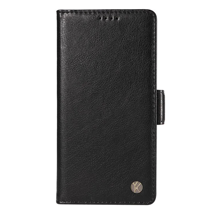 YIKATU YK-007 For Xiaomi 14 Case Litchi Texture Leather Phone Cover with Magnetic Clasp