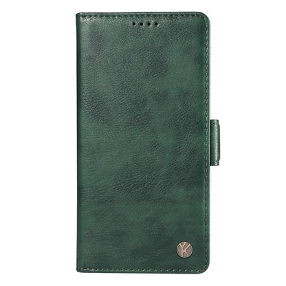 YIKATU YK-007 For Xiaomi 14 Case Litchi Texture Leather Phone Cover with Magnetic Clasp