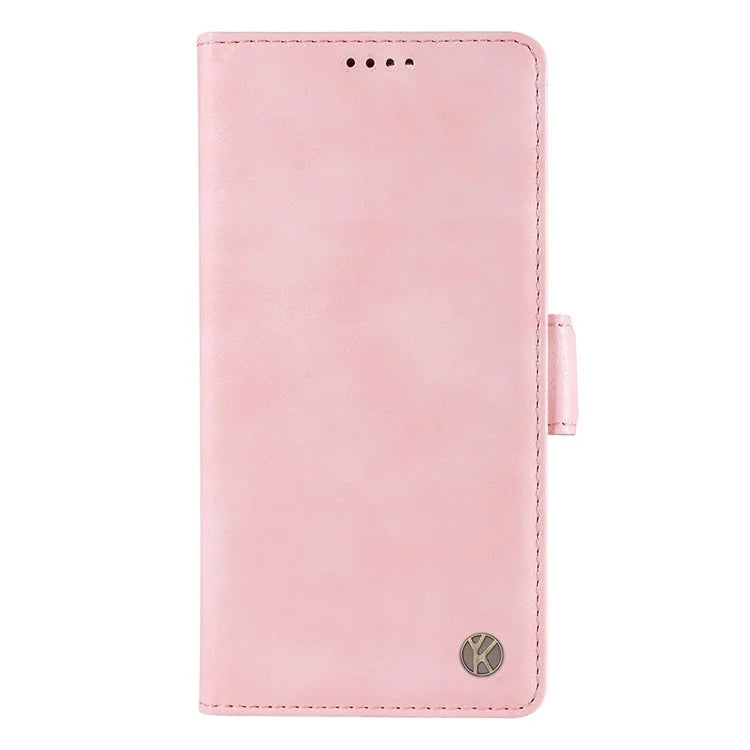YIKATU YK-007 For Xiaomi 14 Case Litchi Texture Leather Phone Cover with Magnetic Clasp
