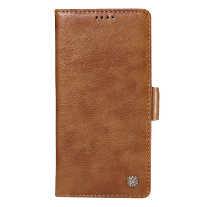 YIKATU YK-007 For Xiaomi 14 Case Litchi Texture Leather Phone Cover with Magnetic Clasp