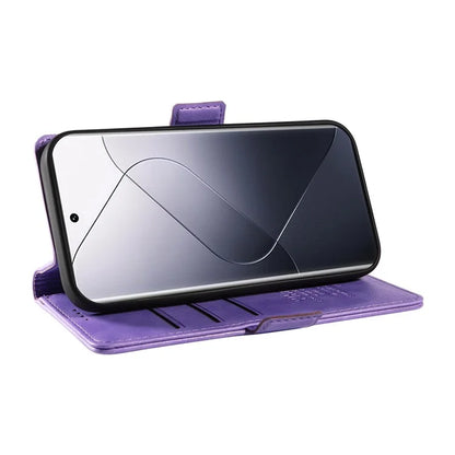 YIKATU YK-007 For Xiaomi 14 Pro Wallet Case Litchi Texture PU Leather Protective Phone Cover